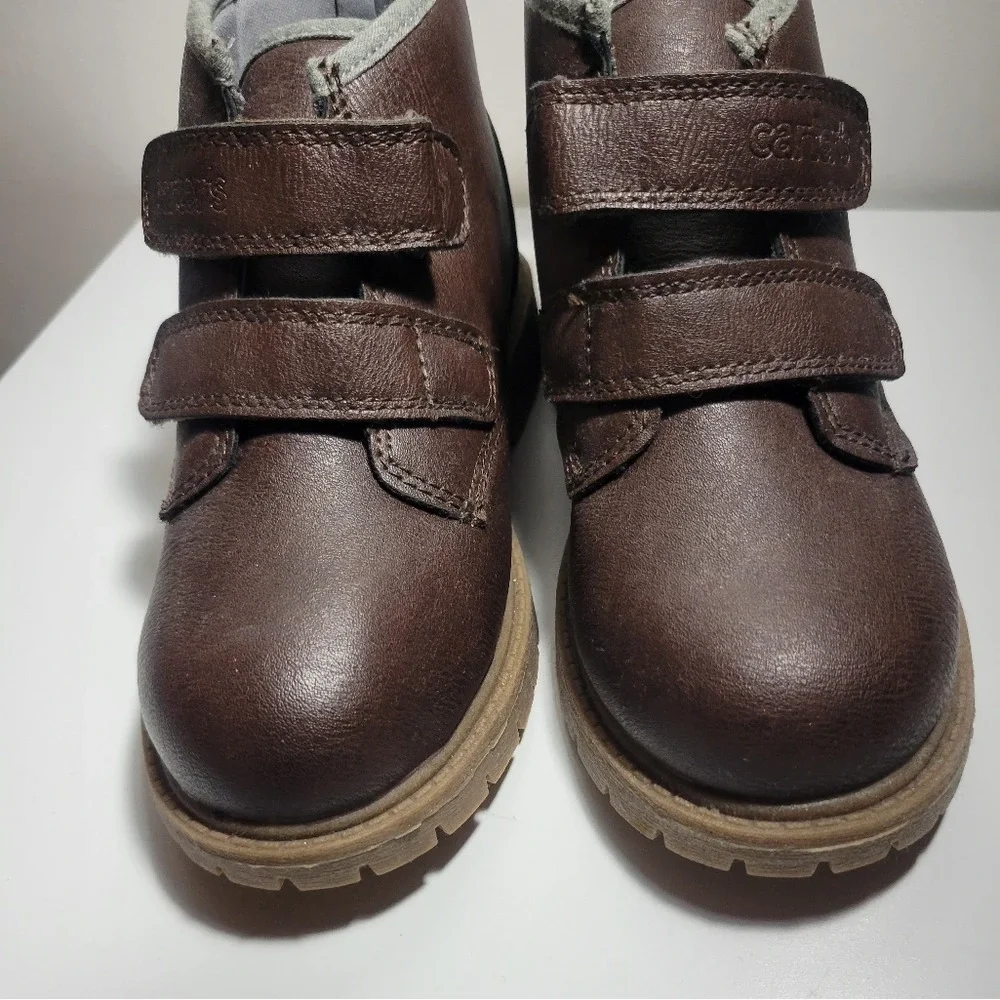 Carter's Toddler Boots Brown Leather Workwear Minimalist Size 1 Little‎ Boy